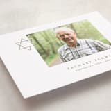 "Modern Star of David" - Memorial Cards in Golden by Alexandra Cohn - Detail