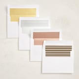 "Modern Star of David" - Memorial Cards in Golden by Alexandra Cohn - Envelope Liners
