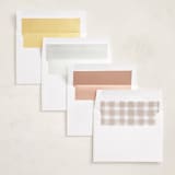 "Edgy" - Memorial Cards in Snow by Pixel and Hank - Envelope Liners