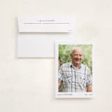 "Edgy" - Memorial Cards in Snow by Pixel and Hank - Card with Envelope