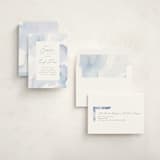 "Flow" - Memorial Cards in Lagoon by Creo Study - Assembled