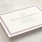 "Scholarly Spirit" - Memorial Cards in Crimson by Megan Davis - Detail