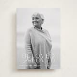 "Namesake" - Memorial Cards in Snow by Angela Thompson - Front