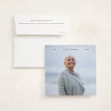 "In Line" - Memorial Cards in Noir by Tamara Hilje - Card with Envelope