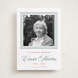 "Classic Love" - Memorial Cards in Sage by Alston Foster - Front