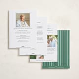 "Classic Love" - Memorial Cards in Sage by Alston Foster - Back of Card Options