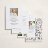 "botanical base" - Memorial Cards in Almond by Stephanie Hawkes - Back of Card Options