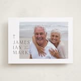 "Faithful" - Memorial Cards in Cotton by letterfix - Front