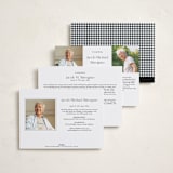 "Faithful" - Memorial Cards in Cotton by letterfix - Back of Card Options