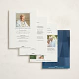 "denim patchwork" - Memorial Cards in Seaside by Carrie Moradi - Back of Card Options