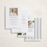 "A Lifetime" - Memorial Cards in Classic White by Cindy Reynolds - Back of Card Options