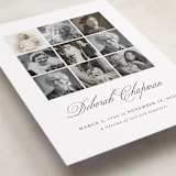 "A Lifetime" - Memorial Cards in Classic White by Cindy Reynolds - Detail