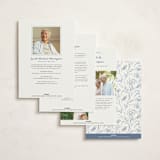 "Details" - Memorial Cards in Azure by Claudia Orengo - Back of Card Options