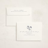 "Details" - Memorial Cards in Azure by Claudia Orengo - FREE Recipient Addressing