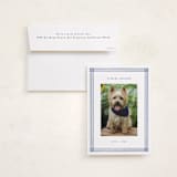 "Pencil Lines" - Memorial Cards in Jeans by Adelyn T. - Card with Envelope