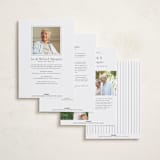"Elegance simplicity" - Memorial Cards in Coal by Ana de Sousa - Back of Card Options