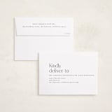 "Elegance simplicity" - Memorial Cards in Coal by Ana de Sousa - FREE Recipient Addressing