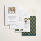 "Vibrant" - Memorial Cards in Olive by Kelly Watkins - Back of Card Options