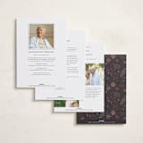 "lived well" - Memorial Cards in Cloud by Kamala Nahas - Back of Card Options
