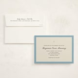 "Chapel" - Memorial Cards in French Blue by Megan Davis - Card with Envelope