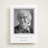 "In remembrance" - Memorial Cards in Ink by Blustery August - Front