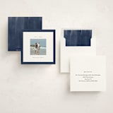 "Textured Watercolor" - Memorial Cards in Ocean by Adelyn T. - Assembled
