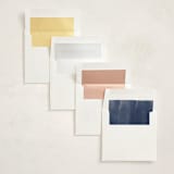 "Textured Watercolor" - Memorial Cards in Ocean by Adelyn T. - Envelope Liners