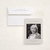 "forever - in our hearts" - Memorial Cards in Champagne by Sara Hicks Malone - Card with Envelope