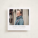 "Lasting Impression" - Memorial Cards in Peaceful White by Cindy Reynolds - Front