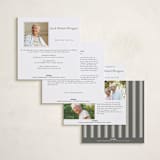 "Lasting Impression" - Memorial Cards in Peaceful White by Cindy Reynolds - Back of Card Options