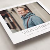 "Lasting Impression" - Memorial Cards in Peaceful White by Cindy Reynolds - Detail