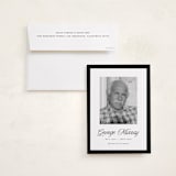 "Nouvelle" - Memorial Cards in Charcoal by Pati Cascino - Card with Envelope