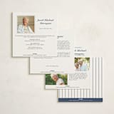 "Blues" - Memorial Cards in Navy by Tamara Hilje - Back of Card Options