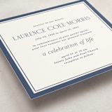 "Blues" - Memorial Cards in Navy by Tamara Hilje - Detail