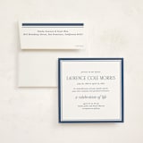 "Blues" - Memorial Cards in Navy by Tamara Hilje - Card with Envelope