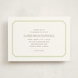 "Gramercy" - Memorial Cards in Pear by Megan Davis - Front