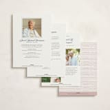 "Grateful Memories" - Memorial Cards in Navy by Olivia Raufman - Back of Card Options