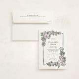"Grateful Memories" - Memorial Cards in Navy by Olivia Raufman - Card with Envelope