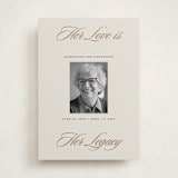 "Journey" - Memorial Cards in Buff by Carrie ONeal - Front