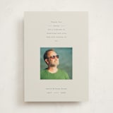 "Thank You" - Memorial Cards in Mist by Baumbirdy - Front