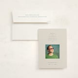 "Thank You" - Memorial Cards in Mist by Baumbirdy - Card with Envelope