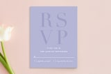 "Bold Mitzvah" - Mitzvah RSVP Cards in Lavender by Jackie Crawford - Front