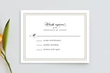 "Eloquence" - Mitzvah RSVP Cards in Golden Rod by Kimberly FitzSimons - Front
