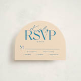 "Modern Mitzvah" - Mitzvah RSVP Cards in Sky by Creo Study - Front