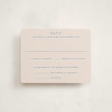 "Racquet" - Mitzvah RSVP Cards in Bluebell by Megan Davis - Front