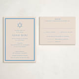 "Racquet" - Mitzvah RSVP Cards in Bluebell by Megan Davis - With Invitation