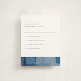 "denim patchwork" - Mitzvah RSVP Cards in Seaside by Carrie Moradi - Front