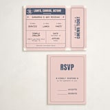 "Cinema Celebration" - Mitzvah RSVP Cards in Rose by Diane Pearse - With Invitation