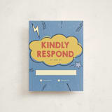"Pop Art" - Mitzvah RSVP Cards in Comic Pop by Vera Lim - Front
