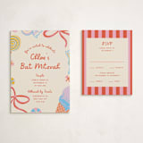 "Super Sweet" - Mitzvah RSVP Cards in Cookie by Lissabeth Anglin - With Invitation
